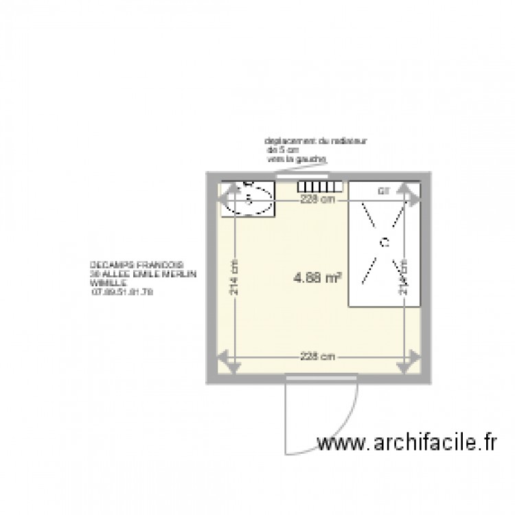 DECAMPS FRANCOIS . Plan de 0 pièce et 0 m2