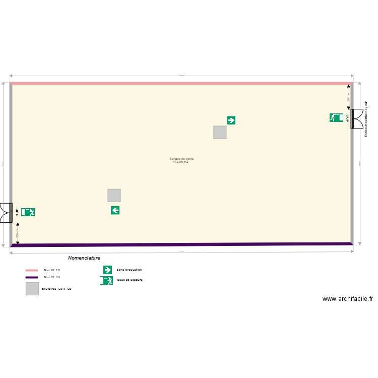 Stock Privé Fleury les Aubrais avant projet. Plan de 0 pièce et 0 m2