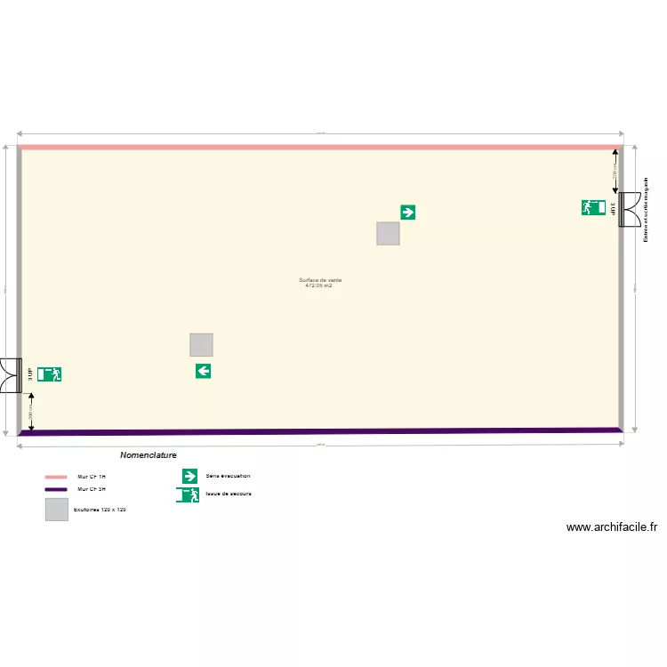 Stock Priv&eacute; Fleury les Aubrais avant projet. Plan de 