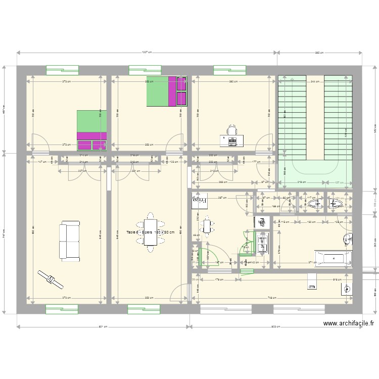 MonPlan04. Plan de 18 pièces et 149 m2