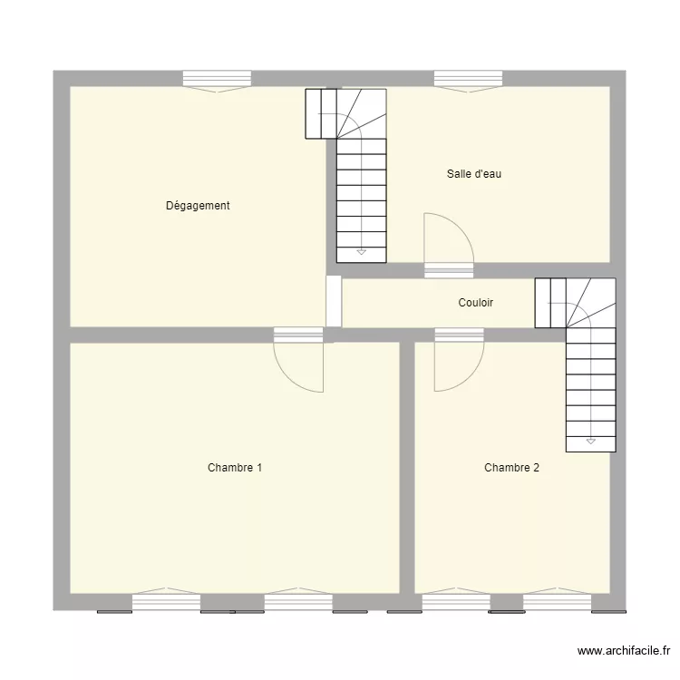 Croquis SCHAFF Etage. Plan de 