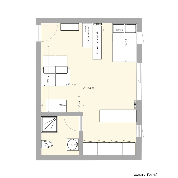 APPART VERO2. Plan de 0 pièce et 0 m2