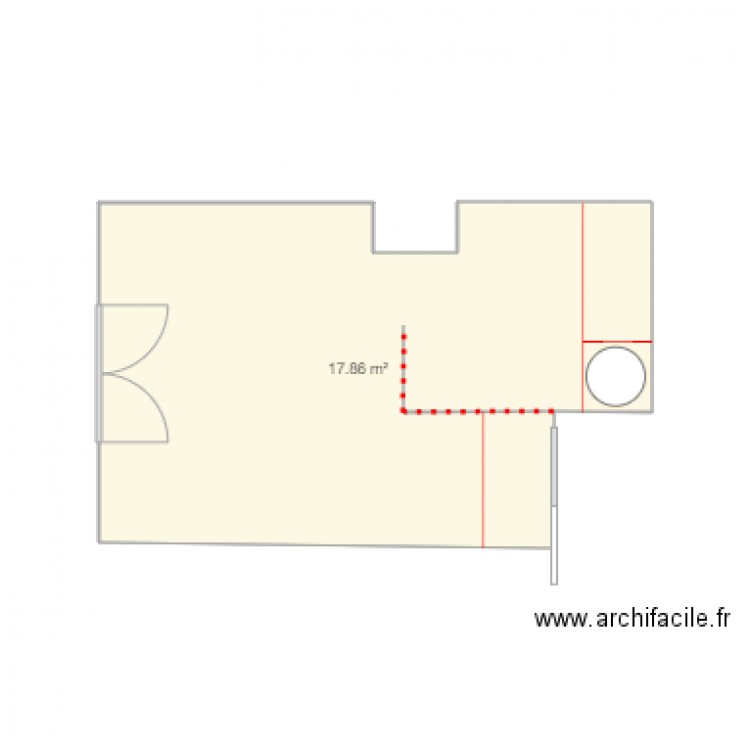 chambre v1. Plan de 0 pièce et 0 m2