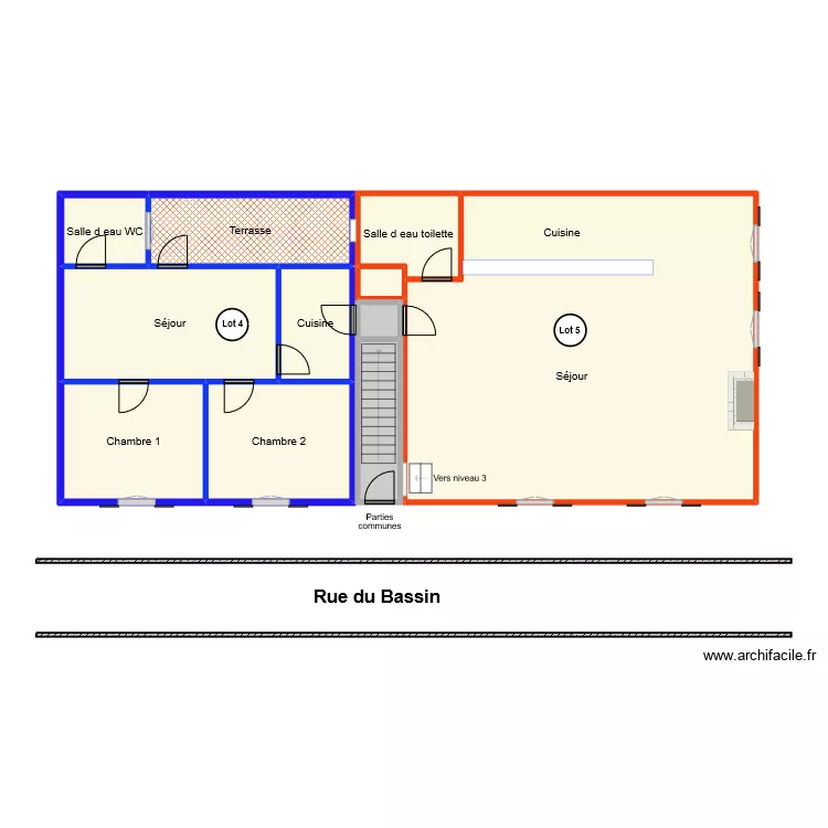 maison pierrefeu. Plan de 
