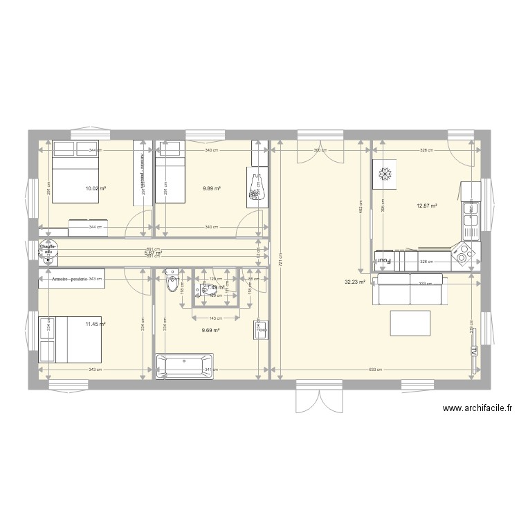 maison. Plan de 0 pièce et 0 m2