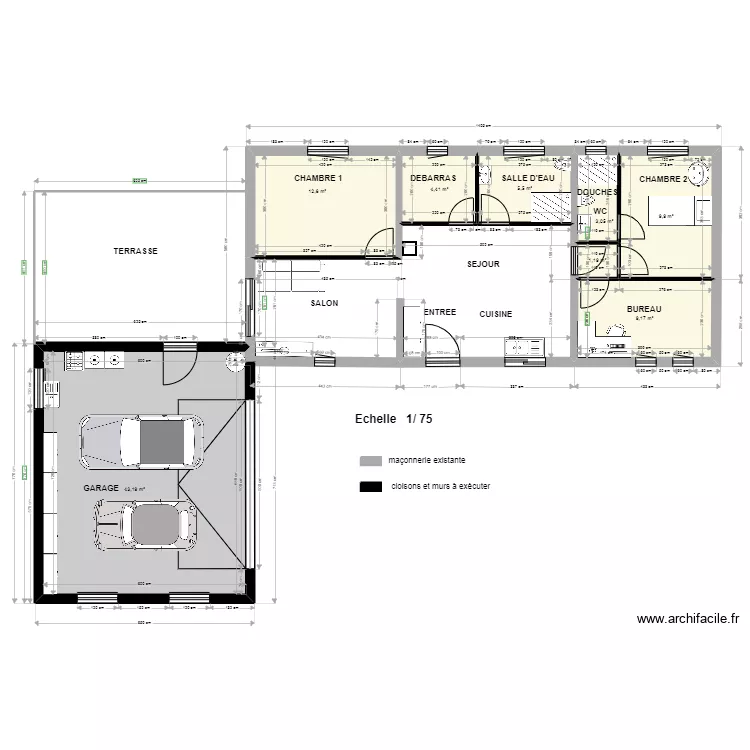  MODIFICATION  EMPLACEMENT CUISINE. Plan de 