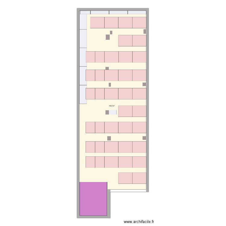 FFA light (si packing + stockage pas la). Plan de 0 pièce et 0 m2
