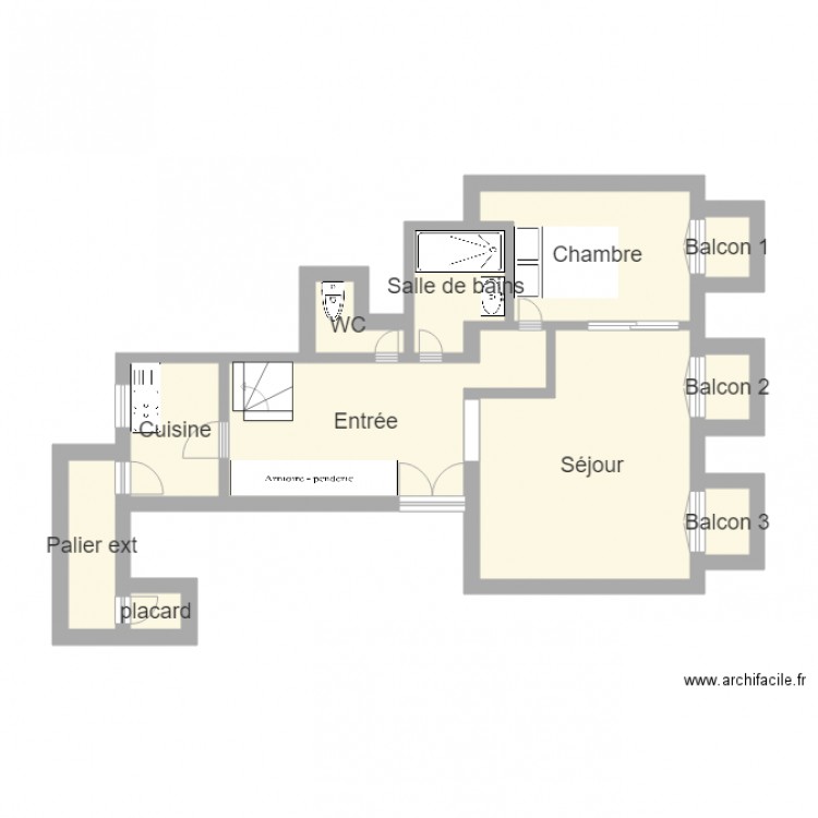 Square Alfred Capus project 1. Plan de 0 pièce et 0 m2