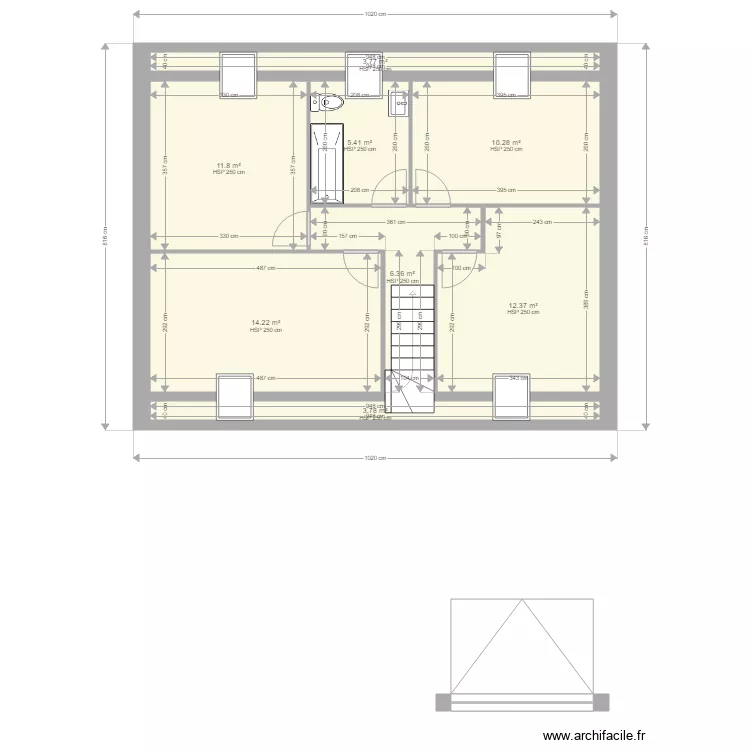 Mar &eacute;tage. Plan de 