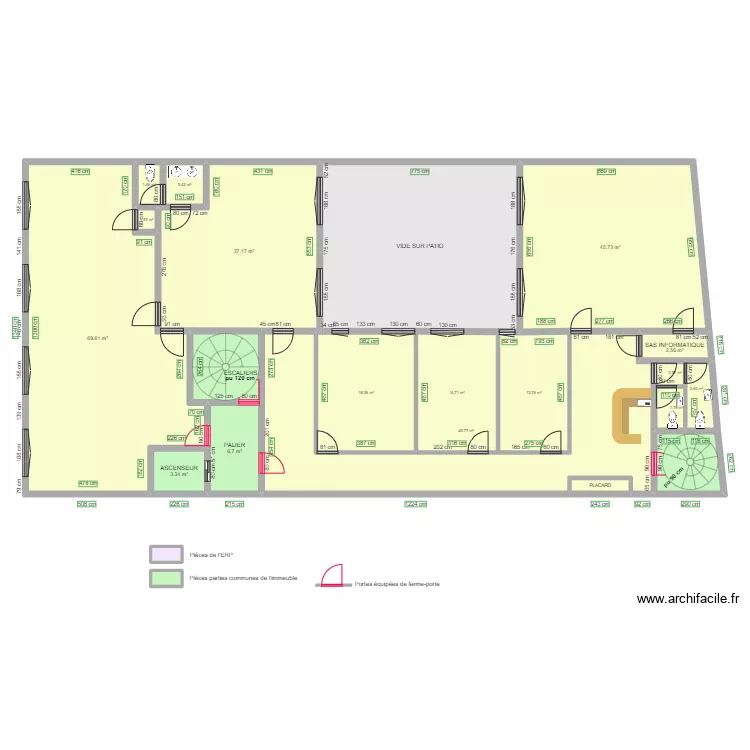 INSTITUT FRANCAIS D HYPNOSE AVANT TRAVAUX. Plan de 