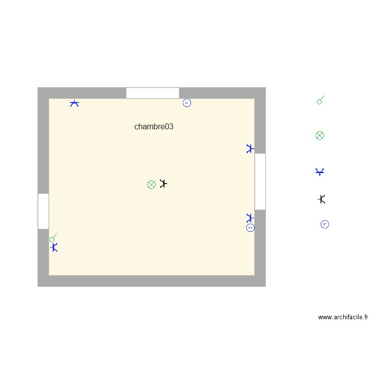 chambre03 elec1. Plan de 0 pièce et 0 m2