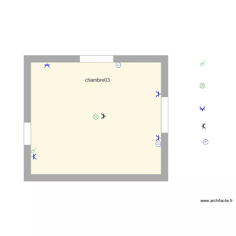 chambre03 elec1. Plan de 
