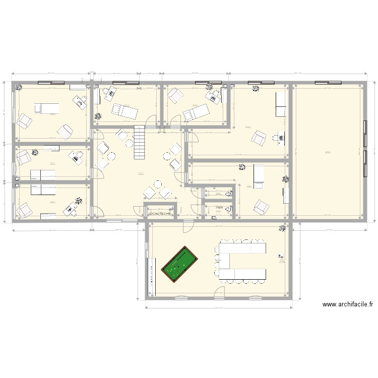 CABINET MEDICAL 6 pieces et SALLE YOGA CONF. Plan de 0 pièce et 0 m2