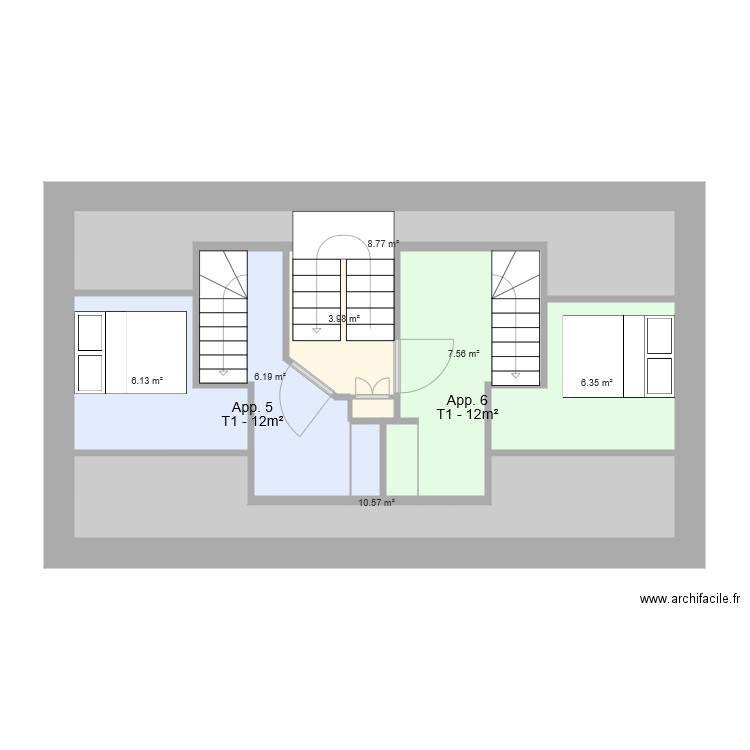 Nantes Etage 2 bis. Plan de 0 pièce et 0 m2