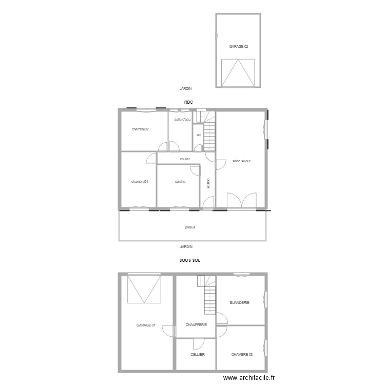 FILLOUZEAU. Plan de 0 pièce et 0 m2