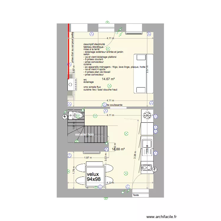 Paris electric. Plan de 