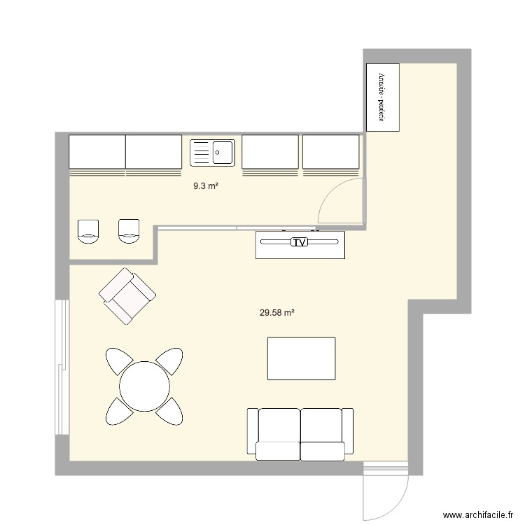 Appartement Louis Ulbach. Plan de 0 pièce et 0 m2