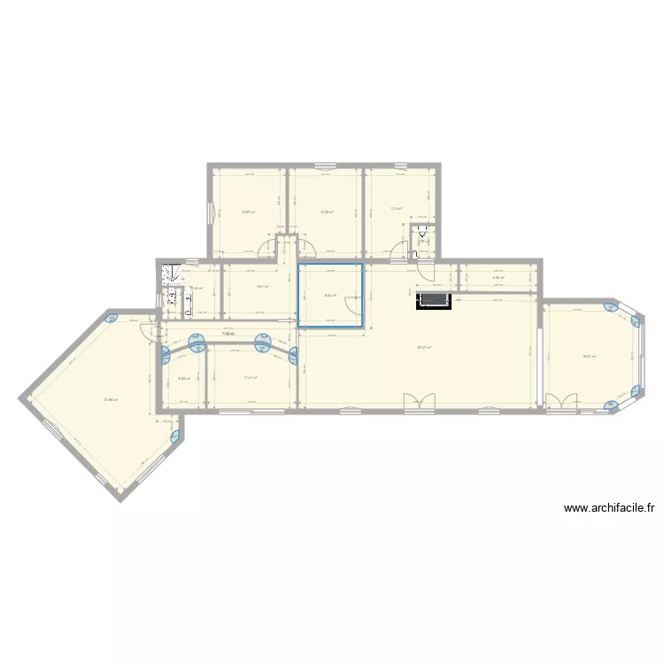 AGRANDISSEMENT MAISON. Plan de 