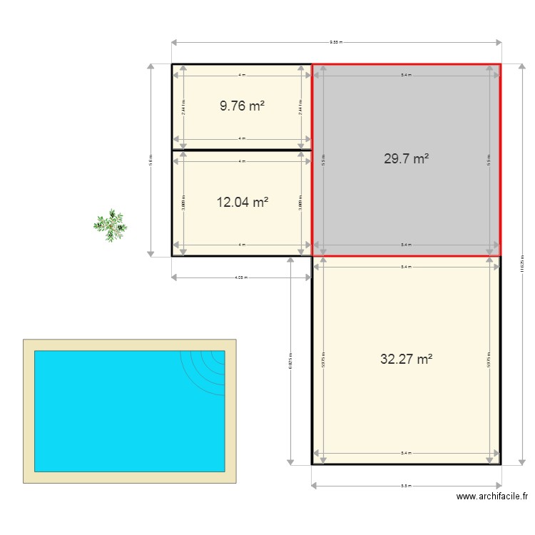 garage 1. Plan de 0 pièce et 0 m2