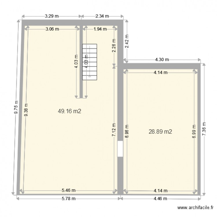 dublin 40 42 RDC. Plan de 0 pièce et 0 m2