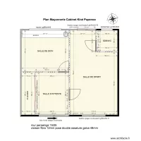 Plan maconnerie cabinet kin&eacute; Papenoo