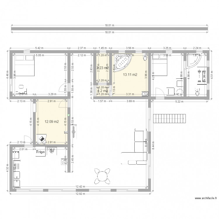 Maison Tsimkoura. Plan de 0 pièce et 0 m2