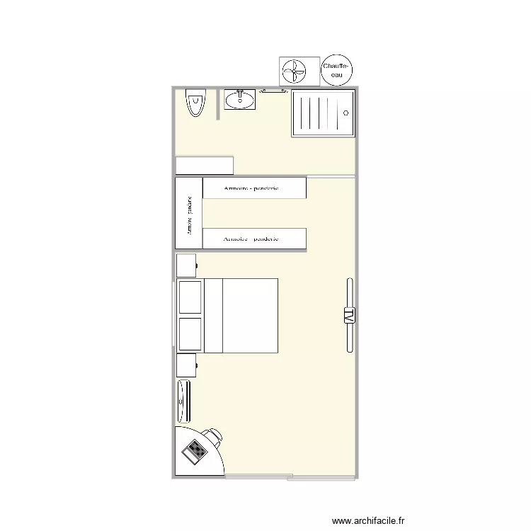 Pièce extérieure . Plan de Pièce extérieure . Plan de