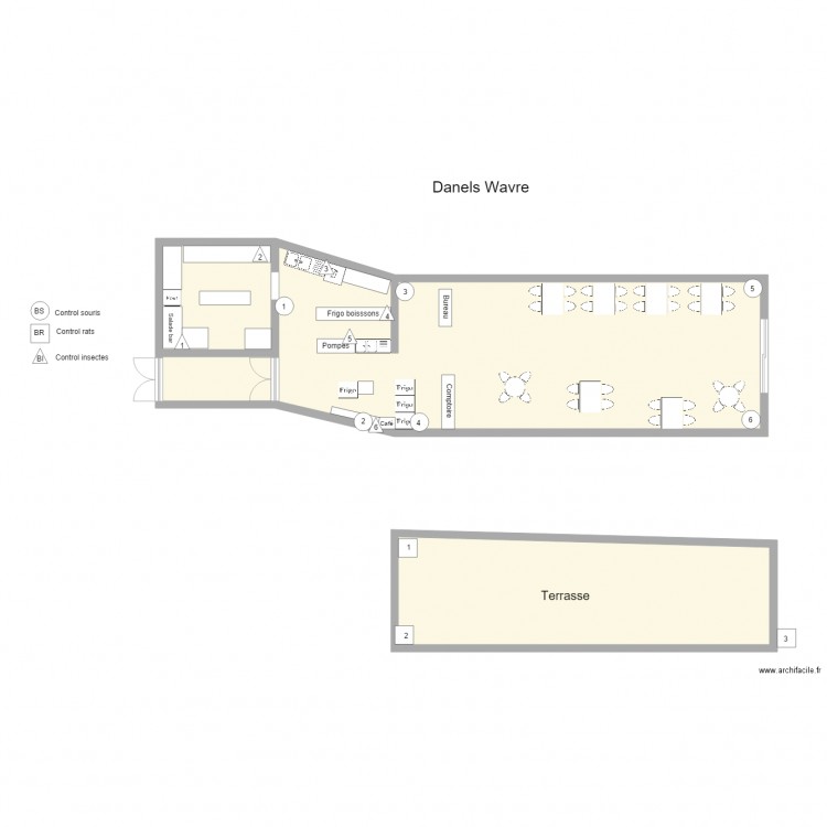 Daneels Wavre. Plan de 0 pièce et 0 m2