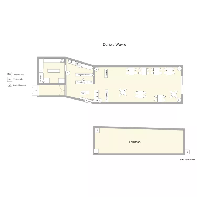 Daneels Wavre. Plan de 