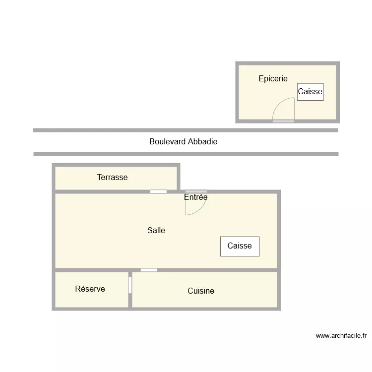 RESTAURANT LE BARTH ST VICTORET. Plan de 
