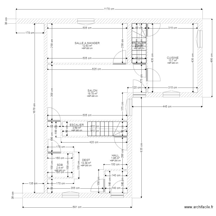 KOLODRIEJERAK RDC. Plan de 0 pièce et 0 m2