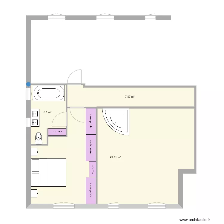 suite parentale 11 01 &agrave; 15h15. Plan de 