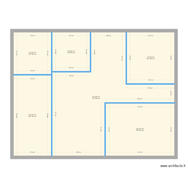 CONDORCET RDC. Plan de 6 pièces et 137 m2