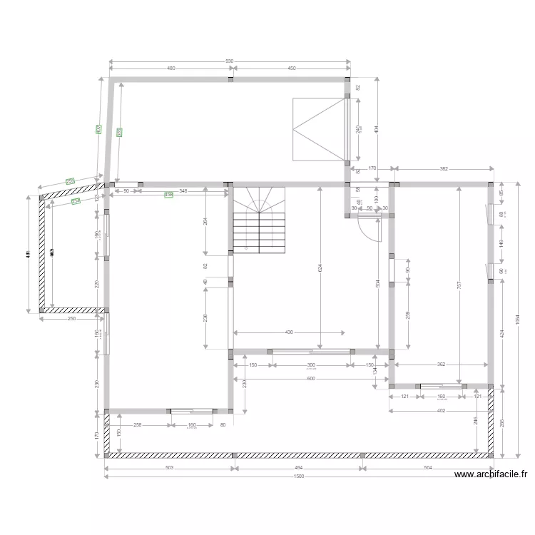 GAY ELEVATION RDC. Plan de 