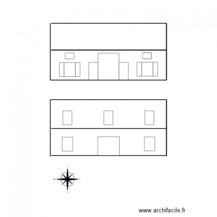 etat projeté. Plan de 0 pièce et 0 m2