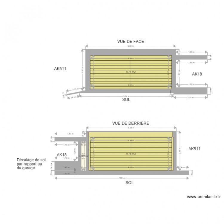 VUE PORTE. Plan de 0 pièce et 0 m2