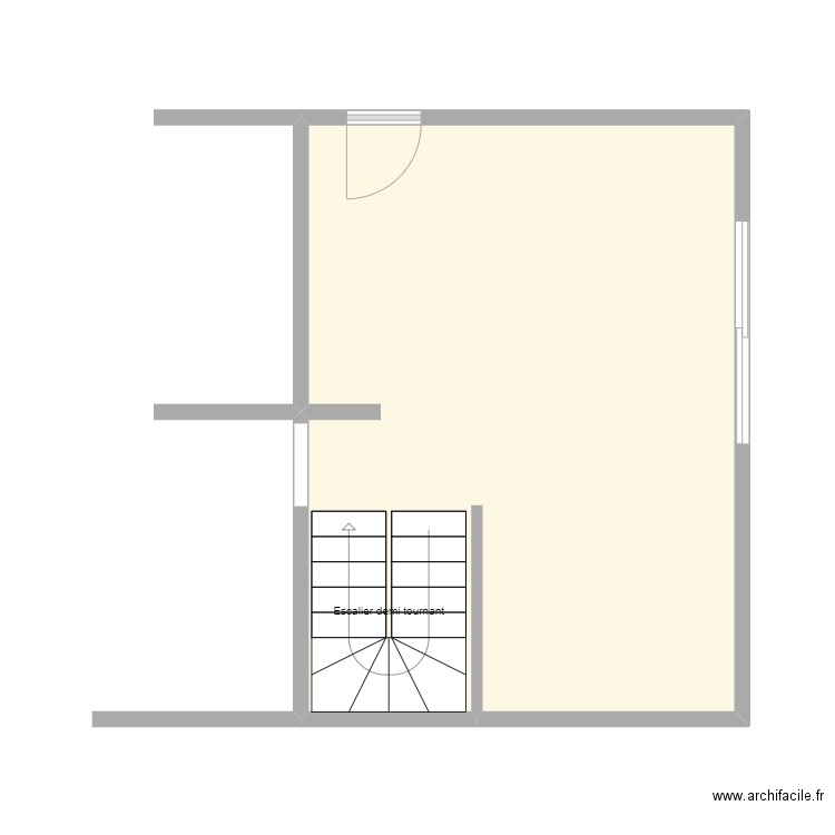 DANIEL St Brevin. Plan de 1 pièce et 29 m2