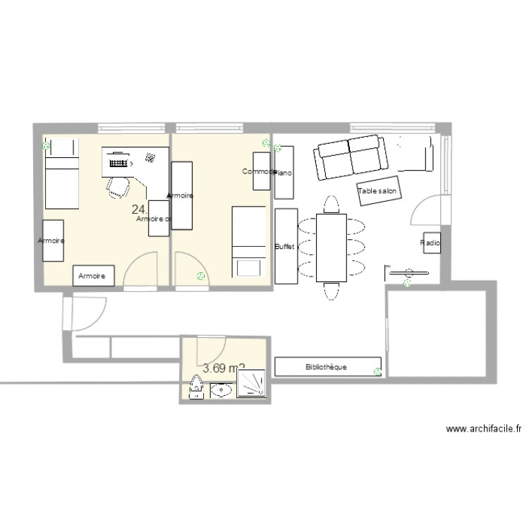 Plan 1. Plan de 0 pièce et 0 m2