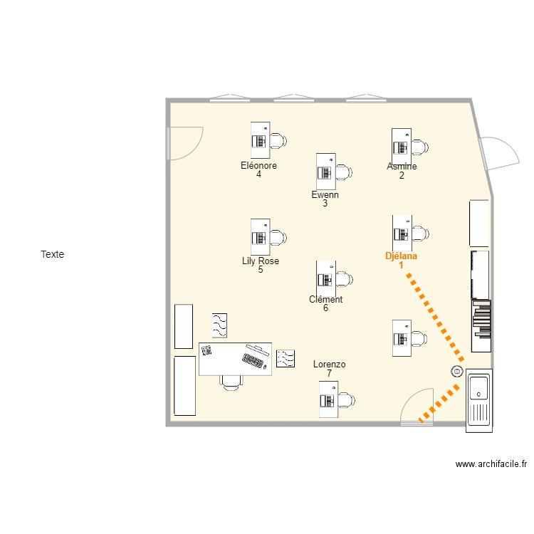 SEGPA 2 Djélana. Plan de 0 pièce et 0 m2