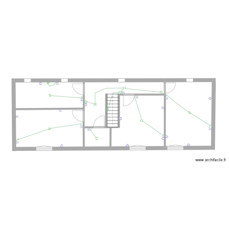 eve rousseau 1er étage. Plan de 0 pièce et 0 m2