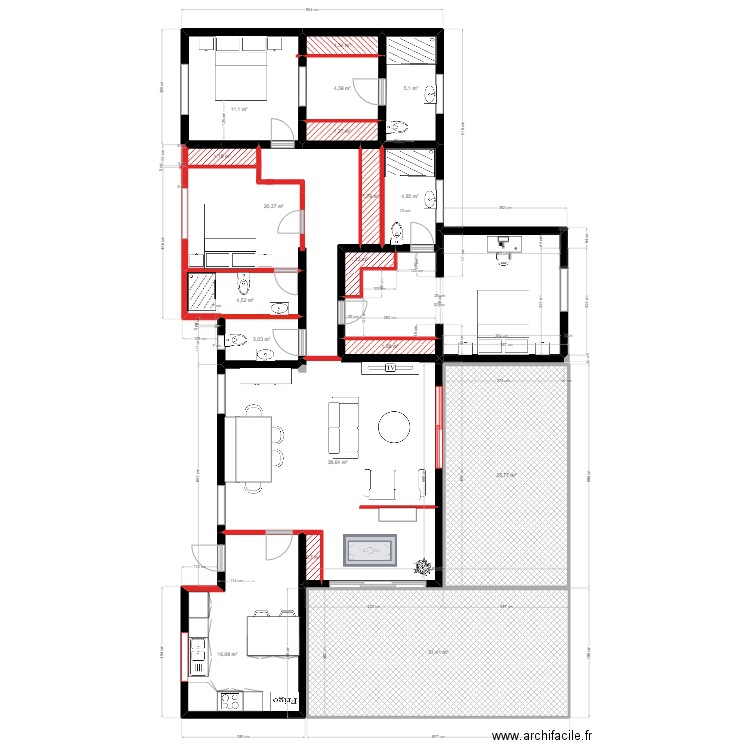 Chagoury Plan actuel 2.0. Plan de 0 pièce et 0 m2