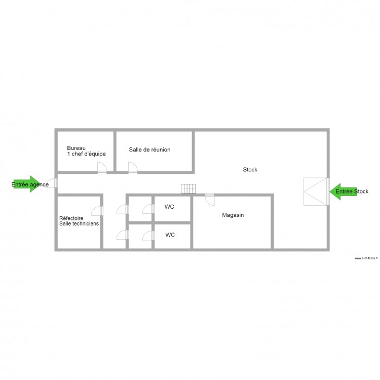 Agence Hopital. Plan de 0 pièce et 0 m2