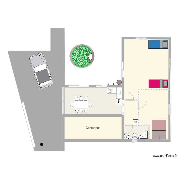 Maison amborovy. Plan de 0 pièce et 0 m2