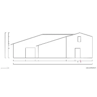 Fa&ccedil;ade Sud-est existant