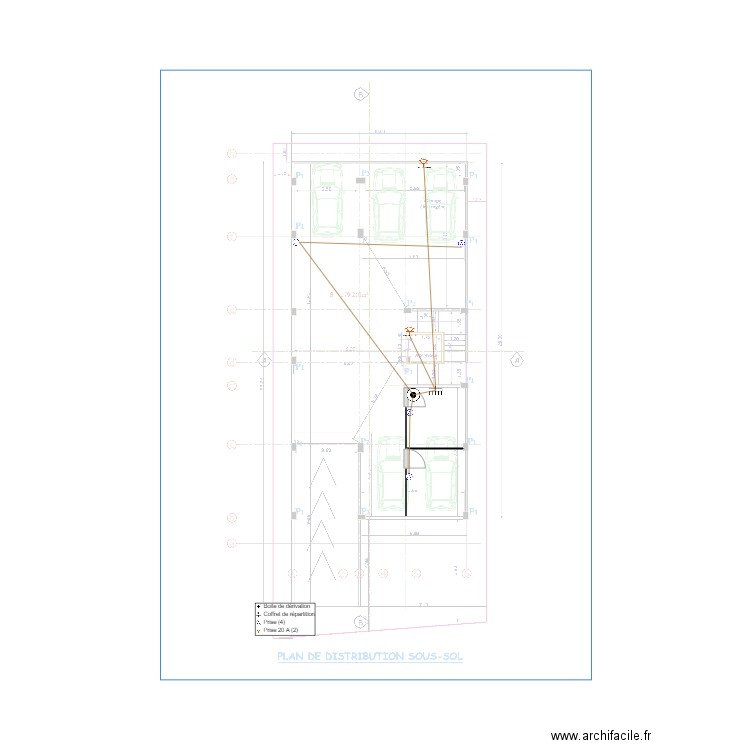 Alimentation de prises Sous sol. Plan de 0 pièce et 0 m2