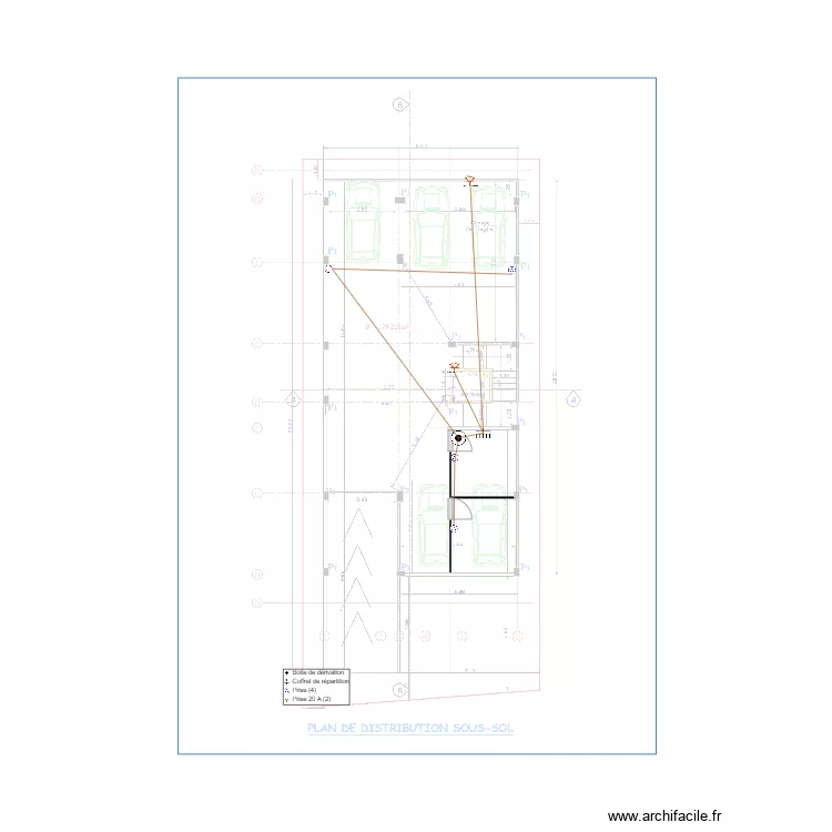 Alimentation de prises Sous sol. Plan de 0 pièce et 0 m2