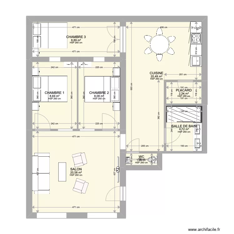 1ER ÉTAGE. Plan de 1ER ÉTAGE. Plan de