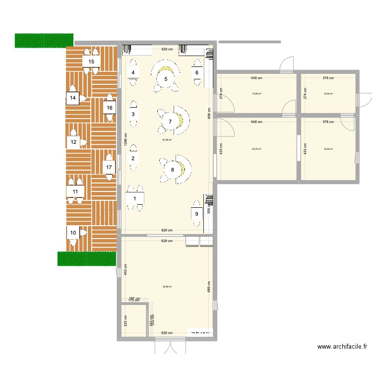 CHAI 4. Plan de 11 pièces et 183 m2