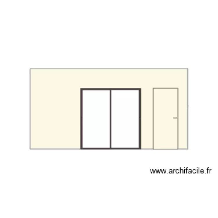 Facade 1 extension. Plan de 