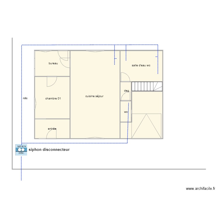 leys 1412 ass. Plan de 9 pièces et 72 m2